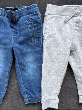 7 for all mankind — Blue Denim and Light Gray joggers